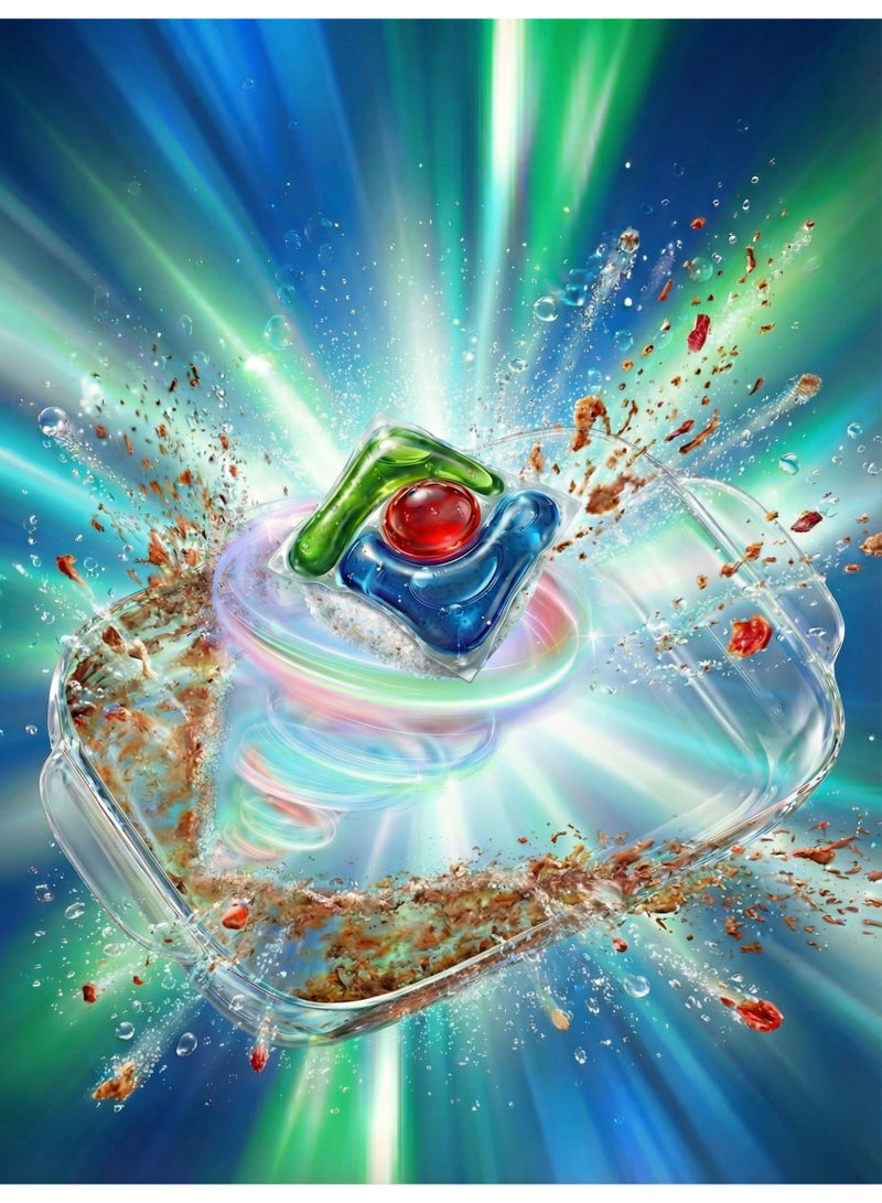BRIGHT 3-in-1 Dishwasher Pods – Fresh Scent, Deep Clean, No Pre-Rinse Needed (32 Pods) - Image 4